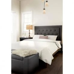 Clayton Charcoal Full/Queen Headboard by Linon Home Decor -Linon Home Decor Shop charcoal linon home decor headboards 881005cha01u 31 1000