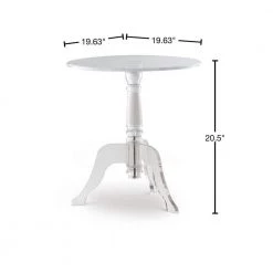 Ashton Clear Acrylic Round End Table by Linon Home Decor -Linon Home Decor Shop clear linon home decor end side tables 65036acr01u 40 1000