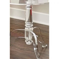 Ashton Clear Acrylic Round End Table by Linon Home Decor -Linon Home Decor Shop clear linon home decor end side tables 65036acr01u 4f 1000