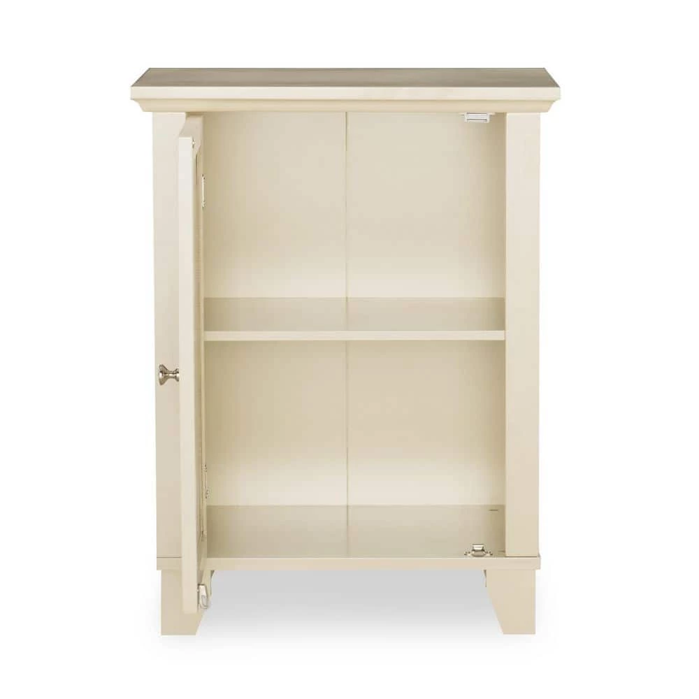 Willow Cream Small Cabinet with Mirror Door by Linon Home Decor 9 Willow Cream Small Cabinet with Mirror Door by Linon Home Decor - Image 7