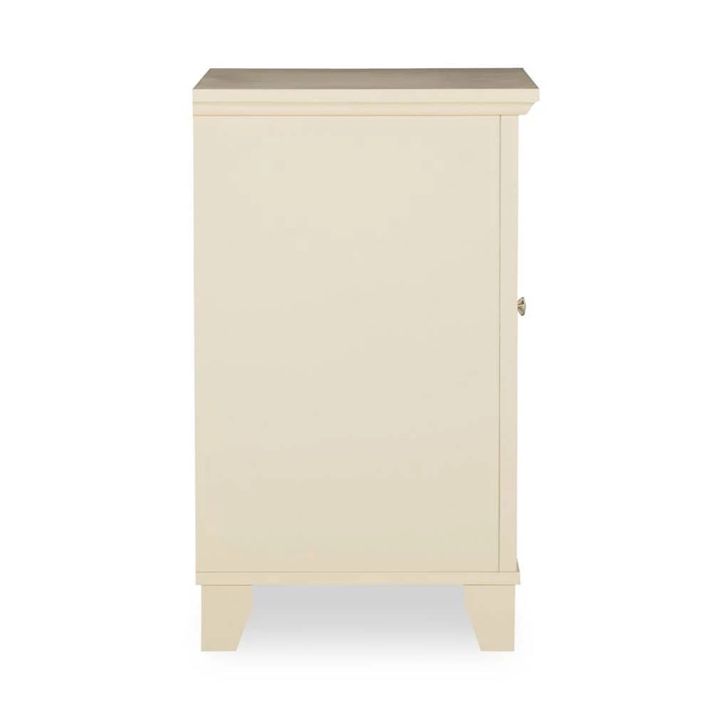 Willow Cream Small Cabinet with Mirror Door by Linon Home Decor 4 Willow Cream Small Cabinet with Mirror Door by Linon Home Decor - Image 2