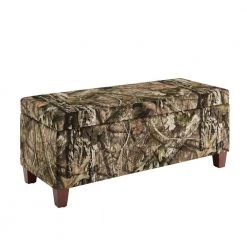 Carmen Mossy Oak Storage Ottoman by Linon Home Decor