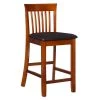 Triena Craftsman Counter Stool by Linon Home Decor -Linon Home Decor Shop dark cherry linon home decor bar stools 01857dkchy 01 kd u 64 1000