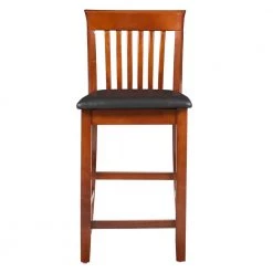 Triena Craftsman Counter Stool by Linon Home Decor -Linon Home Decor Shop dark cherry linon home decor bar stools 01857dkchy 01 kd u c3 1000
