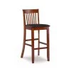 Jonas 42.5 in. H Craftsman Dark Cherry wood Full Back Barstool by Linon Home Decor -Linon Home Decor Shop dark cherry linon home decor bar stools thd03565 64 1000