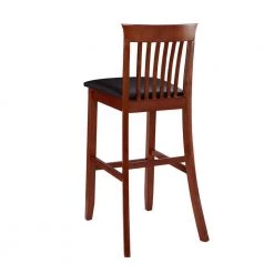 Jonas 42.5 in. H Craftsman Dark Cherry wood Full Back Barstool by Linon Home Decor -Linon Home Decor Shop dark cherry linon home decor bar stools thd03565 66 1000