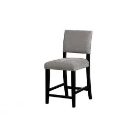 Carolyn 24 in. Dark Gray Washed Velvet Counter Stool by Linon Home Decor