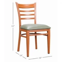 Galina Dark Honey Lt Green Metal Side High Back Chair with Faux Leather Seat (Carton of 2) by Linon Home Decor 18 Galina Dark Honey Lt Green Metal Side High Back Chair with Faux Leather Seat (Carton of 2) by Linon Home Decor -Linon Home Decor Shop dark honey linon home decor dining chairs thdac3722 1f 1000