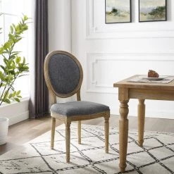 Maria Charcoal Oval Back Chair by Linon Home Decor 14 Maria Charcoal Oval Back Chair by Linon Home Decor -Linon Home Decor Shop dark natural brown linon home decor dining chairs thd00688 4f 1000