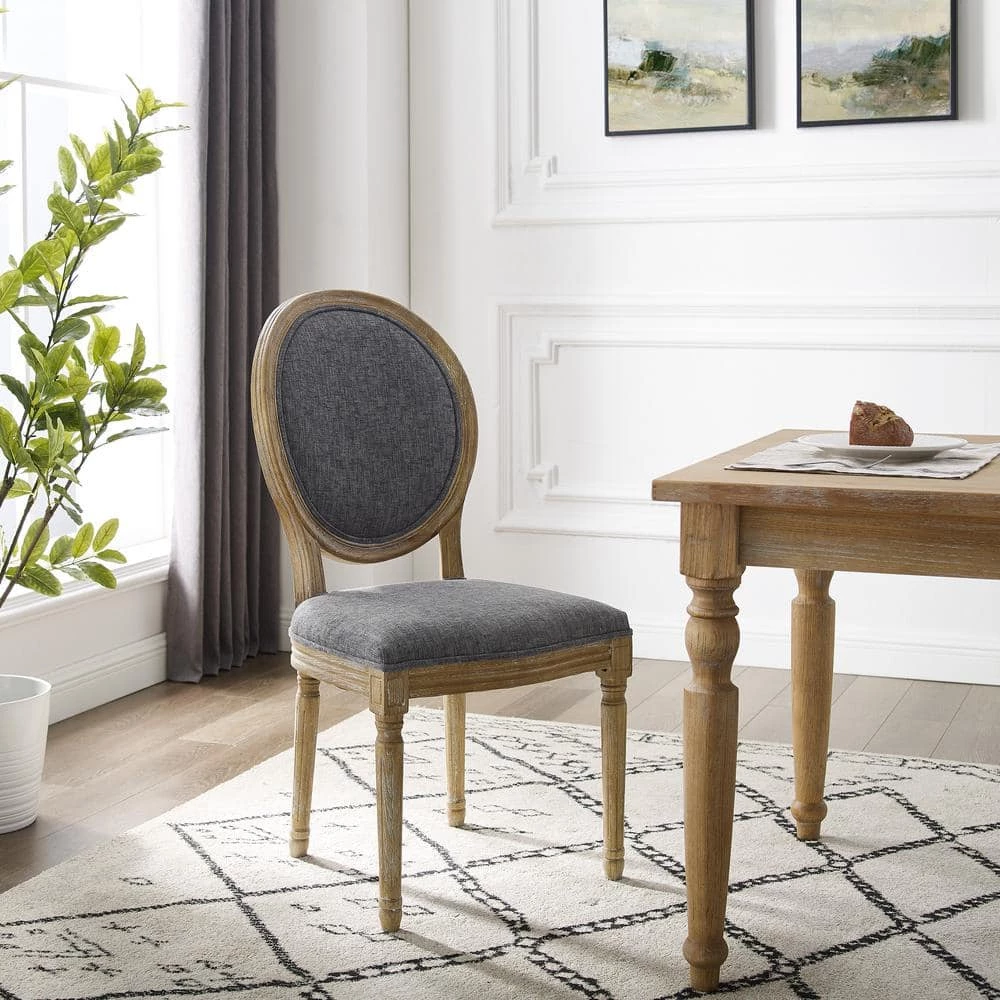 Maria Charcoal Oval Back Chair by Linon Home Decor 8 Maria Charcoal Oval Back Chair by Linon Home Decor - Image 6