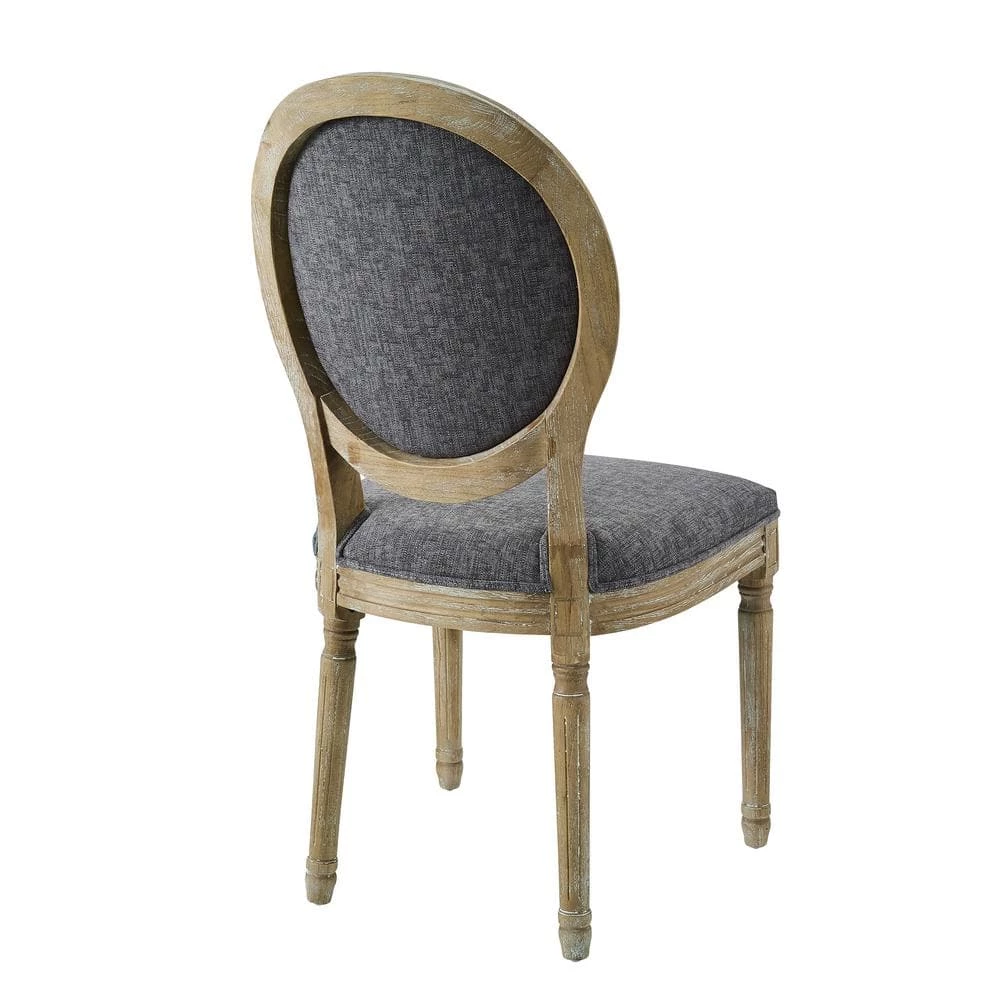 Maria Charcoal Oval Back Chair by Linon Home Decor 6 Maria Charcoal Oval Back Chair by Linon Home Decor - Image 4