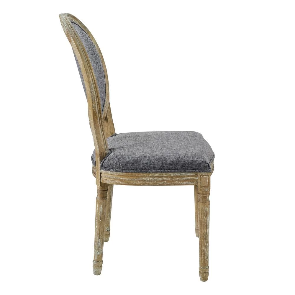 Maria Charcoal Oval Back Chair by Linon Home Decor 4 Maria Charcoal Oval Back Chair by Linon Home Decor - Image 2