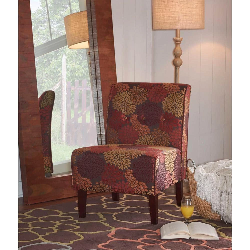 Coco Harvest Fabric Accent Chair by Linon Home Decor 3 Coco Harvest Fabric Accent Chair by Linon Home Decor