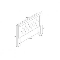 Wyatt Dove King Headboard by Linon Home Decor -Linon Home Decor Shop dove linon home decor headboards thd00497 4f 1000