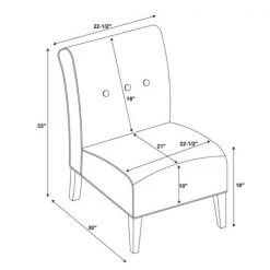 Bruno Red Polyester Accent Chair with Dark Walnut Legs by Linon Home Decor -Linon Home Decor Shop espresso linon home decor accent chairs thd03226 44 1000
