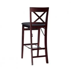Triena 30 in Espresso X Back Folding Bar Stool by Linon Home Decor -Linon Home Decor Shop espresso linon home decor bar stools 01851esp01asu 66 1000
