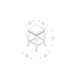 San Francisco 24 in. Brown Wenge Cushioned Bar Stool by Linon Home Decor -Linon Home Decor Shop espresso linon home decor bar stools 178204car01 4f 1000