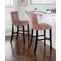 Iola 30" Lava Upholstered Back and Seat Barstool by Linon Home Decor -Linon Home Decor Shop espresso linon home decor bar stools thd03498 31 1000