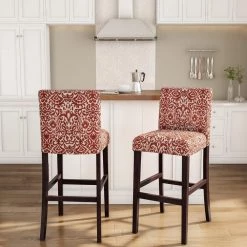 Iola 30" Lava Upholstered Back and Seat Barstool by Linon Home Decor -Linon Home Decor Shop espresso linon home decor bar stools thd03498 4f 1000