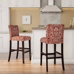 Iola 30" Lava Upholstered Back and Seat Barstool by Linon Home Decor -Linon Home Decor Shop espresso linon home decor bar stools thd03498 c3 1000