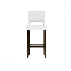 Edison 30 in. White Upholstered Bar Stool by Linon Home Decor -Linon Home Decor Shop espresso linon home decor bar stools thd03513 c3 1000