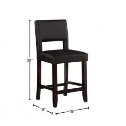 Edison 38 in. H Espresso Counterstool by Linon Home Decor -Linon Home Decor Shop espresso linon home decor bar stools thd03702 40 1000