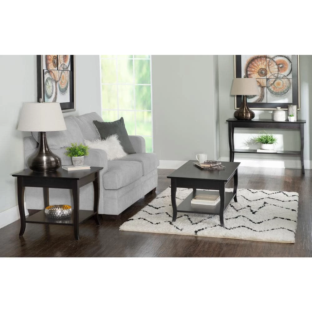 Dennis 44 L Espresso 18.2 H Rectangle Wood Coffee Table with Shelf by Linon Home Decor 6 Dennis 44 L Espresso 18.2 H Rectangle Wood Coffee Table with Shelf by Linon Home Decor - Image 4