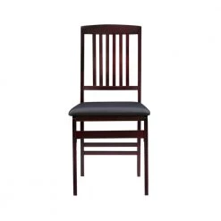 Katrina Espresso Wood Frame and Faux Leather Upholstered Folding Chair (Set of 2) by Linon Home Decor 14 Katrina Espresso Wood Frame and Faux Leather Upholstered Folding Chair (Set of 2) by Linon Home Decor -Linon Home Decor Shop espresso linon home decor dining chairs thd03466 4f 1000
