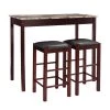 Tavern 3-Piece Espresso Bar Table Set by Linon Home Decor 1 Tavern 3-Piece Espresso Bar Table Set by Linon Home Decor -Linon Home Decor Shop espresso linon home decor dining room sets 02859set 01 kd u 64 1000
