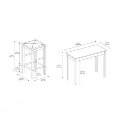 Tahoe 5-Piece Espresso Tavern Set by Linon Home Decor -Linon Home Decor Shop espresso linon home decor dining room sets thd03574 1f 1000