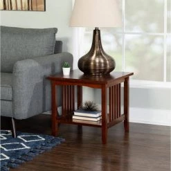 Linon Mateo 19 in. Tall Espresso Brown Mission End Table by Linon Home Decor -Linon Home Decor Shop espresso linon home decor end side tables thd02695 1f 1000