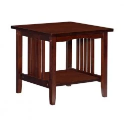 Linon Mateo 19 in. Tall Espresso Brown Mission End Table by Linon Home Decor -Linon Home Decor Shop espresso linon home decor end side tables thd02695 4f 1000