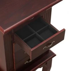 Salma Espresso Jewelry Armoire with 4-Drawers 8.5 in. W x 12.5 in. D x 33.5 in. H by Linon Home Decor 17 Salma Espresso Jewelry Armoire with 4-Drawers 8.5 in. W x 12.5 in. D x 33.5 in. H by Linon Home Decor -Linon Home Decor Shop espresso linon home decor jewelry armoires thd03461 4f 1000