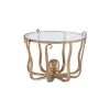 Okemo 31 W in. Gold Octopus Round Glass Top Coffee Table by Linon Home Decor 2 Okemo 31 W in. Gold Octopus Round Glass Top Coffee Table by Linon Home Decor -Linon Home Decor Shop gold linon home decor coffee tables hd221873 64 1000