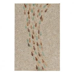 Carter Gold Capiz Fish Mosaic Accent Table by Linon Home Decor -Linon Home Decor Shop gold linon home decor end side tables thd02761 a0 1000