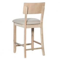 Jordan 24 in. Gray Wash Cushioned Bar Stool by Linon Home Decor -Linon Home Decor Shop gray beige linon home decor bar stools 017101gwsh01u 77 1000