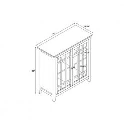 Payton Gray Double Door Cabinet by Linon Home Decor -Linon Home Decor Shop gray linon home decor accent cabinets thd00668 1f 1000