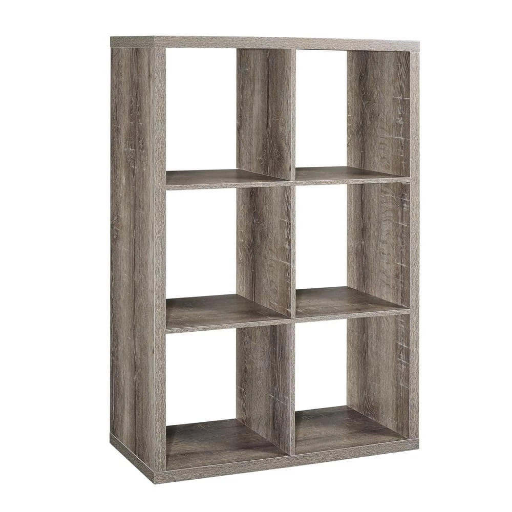 Dillon Grey 6-Cubby Storage Cabinet by Linon Home Decor 9 Dillon Grey 6-Cubby Storage Cabinet by Linon Home Decor - Image 7