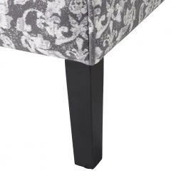 Bruno Grey Damask Polyester Accent Chair with Black Wood Legs by Linon Home Decor -Linon Home Decor Shop gray linon home decor accent chairs thd03225 1d 1000
