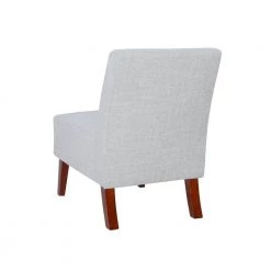 Eucalyptus Grey Polyester Accent Chair with Padded Seat and Back by Linon Home Decor -Linon Home Decor Shop gray linon home decor accent chairs thd03277 4f 1000