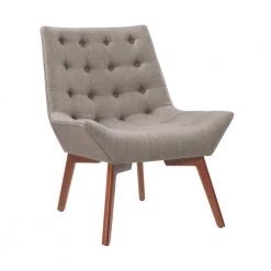 Julian Gray Tufted Modern Accent Chair by Linon Home Decor