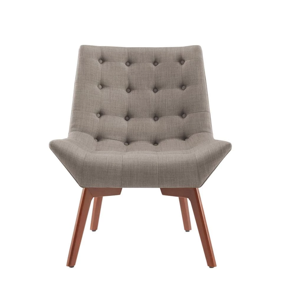 Julian Gray Tufted Modern Accent Chair by Linon Home Decor 6 Julian Gray Tufted Modern Accent Chair by Linon Home Decor - Image 4