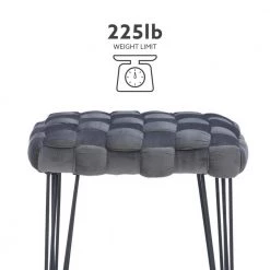 Grace Gray Basket weave Square Ottoman Stool by Linon Home Decor -Linon Home Decor Shop gray linon home decor bar stools hd221869 a0 1000