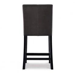 Clyde 24" Grey Upholstered Back and Seat Counter stool by Linon Home Decor -Linon Home Decor Shop gray linon home decor bar stools thd03494 66 1000