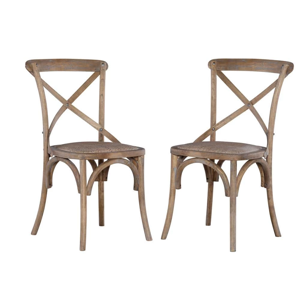 Gray Wash Bentwood Chairs (Set of 2) by Linon Home Decor 3 Gray Wash Bentwood Chairs (Set of 2) by Linon Home Decor