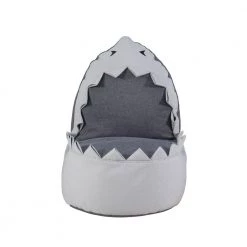 Stowe the Shark Grey Kids Chair by Linon Home Decor 11 Stowe the Shark Grey Kids Chair by Linon Home Decor -Linon Home Decor Shop gray linon home decor kids chairs hd221849 c3 1000