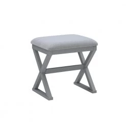 Jett Vanity Gray set by Linon Home Decor 18 Jett Vanity Gray set by Linon Home Decor -Linon Home Decor Shop gray linon home decor makeup vanities thd04035 1d 1000