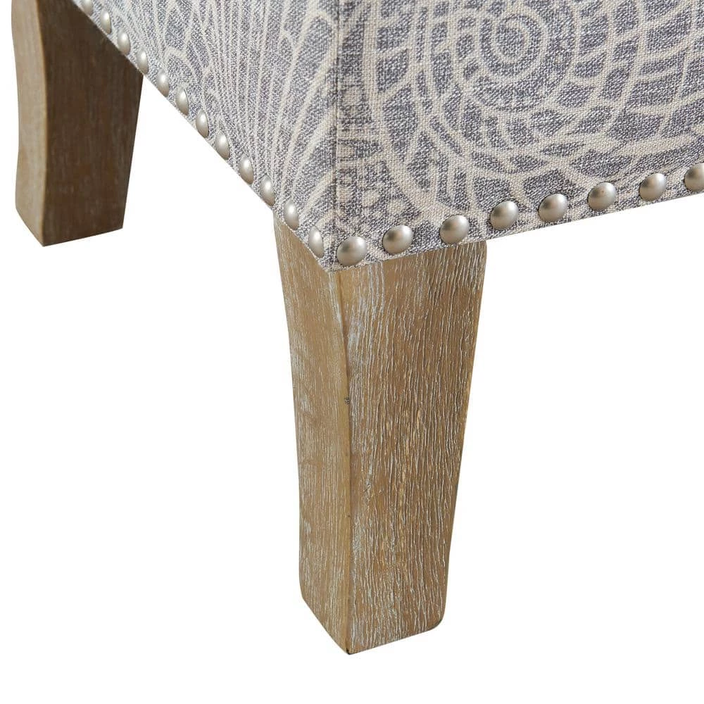 Stephanie Stone Grey Upholstered Storage Ottoman by Linon Home Decor 11 Stephanie Stone Grey Upholstered Storage Ottoman by Linon Home Decor - Image 9