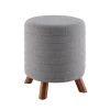 Anslee Light Grey Polyester Ottoman by Linon Home Decor 2 Anslee Light Grey Polyester Ottoman by Linon Home Decor -Linon Home Decor Shop gray linon home decor ottomans thd03166 64 1000