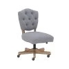 Carley Grey Fabric Seat Office Task Chair with Adjustable Height by Linon Home Decor -Linon Home Decor Shop gray linon home decor task chairs thd03516 64 1000